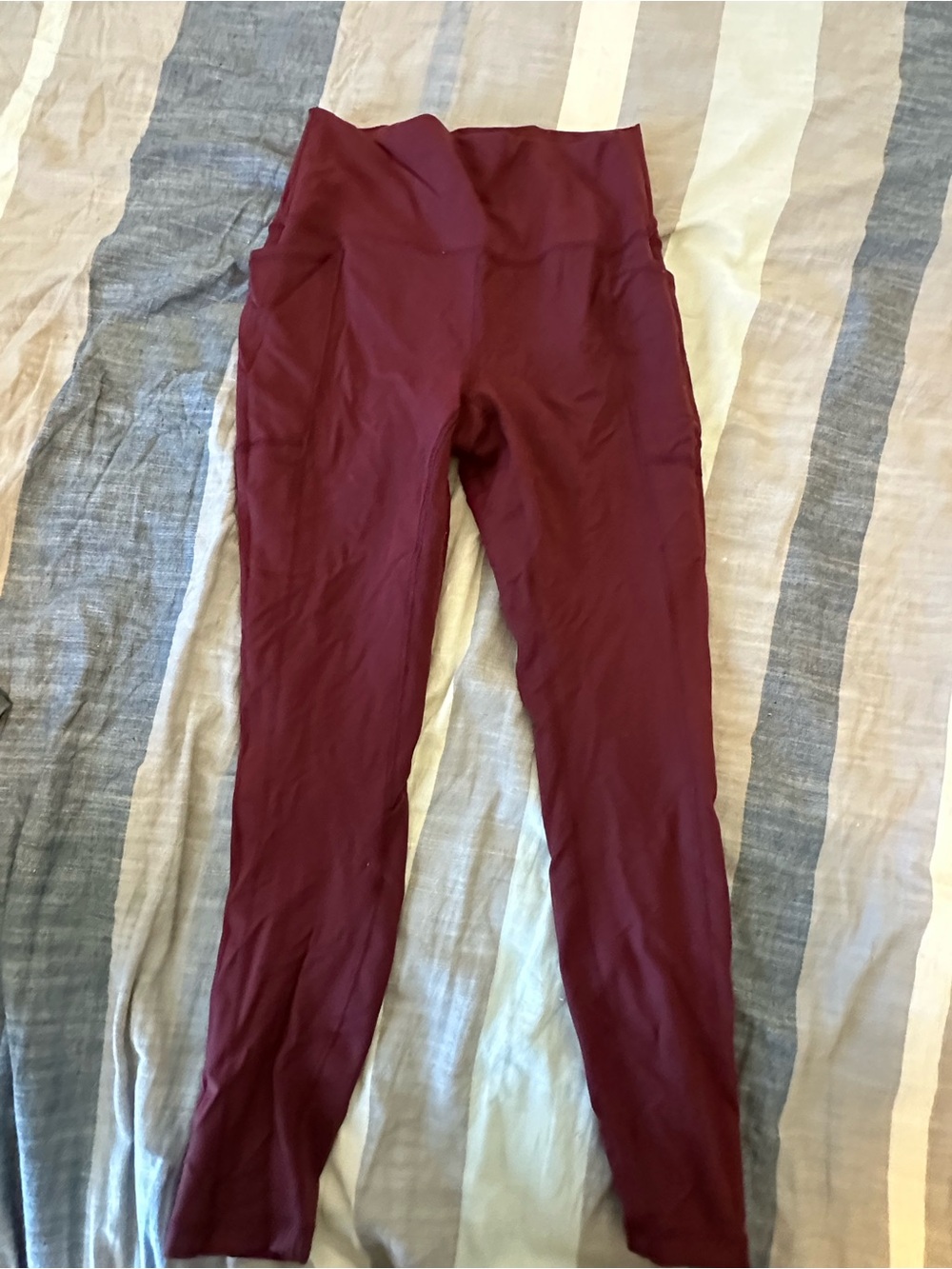 RBX High-Waist Burgundy Leggings